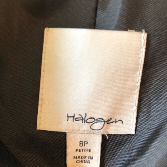 Halogen Textured Blk & White Woven Textured Blazer 8P - Picture 11 of 11